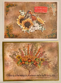 Live Stream Card Class - Autumn Cards using Studio Light papers and PSX stickers- Makes 8 cards