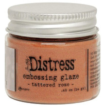 Ranger Tim Holtz Distress Embossing Glaze- Tattered Rose