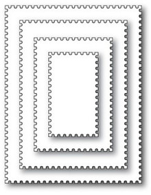 Memory Box 100% Steel Die Postage Rectangle Layers 30052