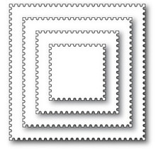Memory Box 100% Steel Die Postage Square Layers 30049