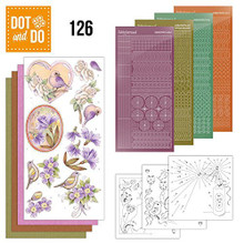 Dot and Do Nr. 126 Card Kit Vintage Flowers HobbyDot Stickers, 3D Image & Layered Cards DODO126