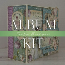 Graphic 45 Album Kit 2025- Fairy Boutique- Square Tag & Pocket Wrap-Around Album