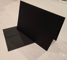 Cards 5x7" Black Cardstock 6 Sets Cards Envelopes Card Making