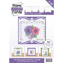 Stitch and Do Frame Layered Cards No25 with Embroidery Patterns & 3D Sheet
