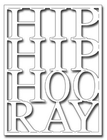 Frantic Stamper Cutting Die- Hip Hip Hooray Card Panel