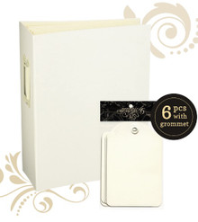 Graphic 45- Rectangle Tag & Pocket Album Ivory