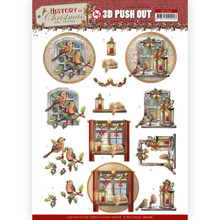 Find It Trading Amy Design History of Christmas 3D- Push Out- Christmas Window