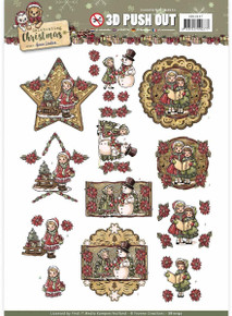 Find It Trading Star, Snowman & Caroling Celebrate Christmas Punchout Sheet