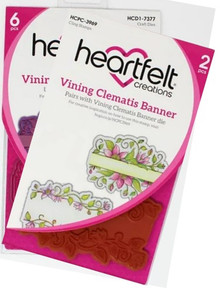 Bundle- Heartfelt Creations Vining Clematis Banner Stamp & Die Set