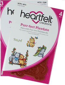 Bundle- Heartfelt Creations Purr-fect Playdate Stamp & Die Set
