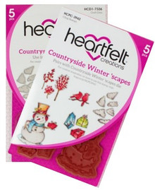 Bundle- Heartfelt Creations Countryside Winter 'scape Stamp & Die Set