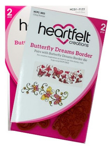 Bundle- Heartfelt Creations Butterfly Dreams Border Stamp & Die Set