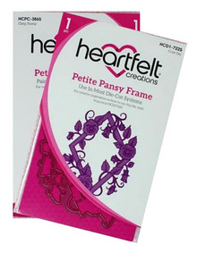 Bundle- Heartfelt Creations Petite Pansy Frame Stamp & Die Set
