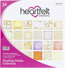Heartfelt Creations Double-Sided Paper Pad 12"X12" 24/Pkg-Dazzling Dahlia