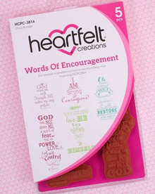 Heartfelt Creations Words of Encouragement Cling Stamp