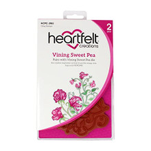 Heartfelt Creations Cling Rubber Stamp Set, Vining Sweet Pea