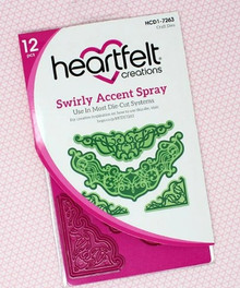 Heartfelt Creations Swirly Accent Spray Die- HCD1-7263