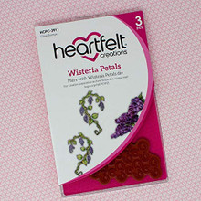 Heartfelt Creations Rubber Cling Stamps Wisteria Petals