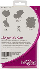Heartfelt Creations Cut Emboss Dies Playful Miss Kitty .75 to 4.25in