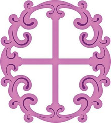 Heartfelt Creations Spellbinders Cut & Emboss Design Dies: Decorative Oval Wi...