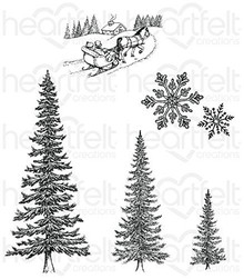 Heartfelt Creations Snow Kissed - Snow Kissed Spruce stamps