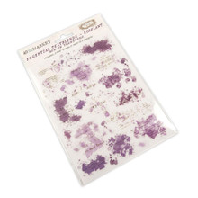 49 And Market Eggplant Essential Textblends Rub-Ons 6X8" 2 per Pkg
