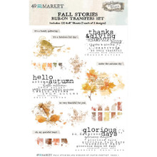 49 and Market Fall Stories Rub-on Transfer Set