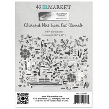 49 and Market- Color Swatch Charcoal Mini Laser Cut Outs