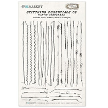 49 and Market Stitching Essentials 02 Rub-Ons 6X8" 2 per Pkg