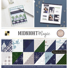 DCWV Card Stock 12"X12" Midnight Magic Printed Cardstock- 36 sheets