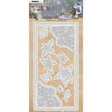 Studio Light Jenine's Mindful Art Collection- Vintage Christmas- Snowflake & Poinsettia Die Set