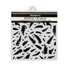 Stamperia Stencil 18X18CM- Forest Leaves Pattern