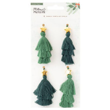 American Crafts- Mittens & Mistletoe- Tassels w/ Charms