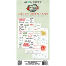 49 and Market- Evergreen Season- Sentiments Rub-on Transfers