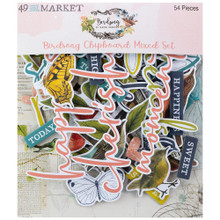 49 and Market by Katie Pertiet- Birdsong Chipboard Mixed Set