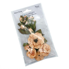 49 and Market- Handmade Flowers- Nature's Bounty- Mango 8 pc