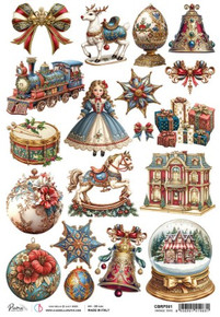 Ciao Bella Papercrafting A4 Rice Paper- Vintage Toys
