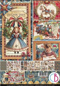 Ciao Bella A4 Creative Pad- 9 Double-sided papers- Toy Shop