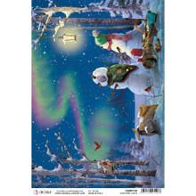 Ciao Bella Papercrafting Rice Paper Northern Lights CBRP130