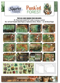 3Quarter Designs- Punk'ed Forest- 6x4 Card Pack