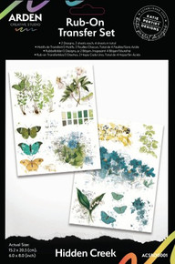 Arden Creative Studio- Rub-On Transfer Set- Hidden Creek