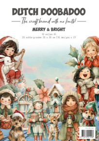 Dutch Doobadoo- Collage Paperset- Merry & Bright