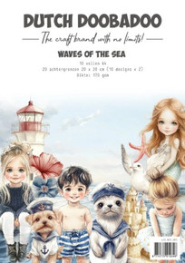 Dutch Doobadoo- Collage Paperset- Waves of the Sea