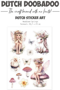 Dutch Doobadoo- A4 Transparent Stickers- Woodland Springs