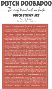 Dutch Doobadoo- A5 Dutch Sticker- Merry & Bright