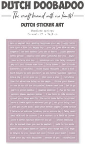 Dutch Doobadoo- A5 Dutch Sticker- Woodland Springs