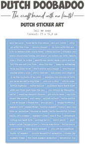 Dutch Doobadoo- A5 Dutch Sticker- Sail Me Away