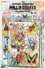 AALL & Create- Rub-On Sheets- Zesty Blossoms