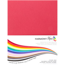 Harmony Hues Premium Solid Core Cardstock 200 sheets of 8.5x11in- 176gsm- Kaleidoscope