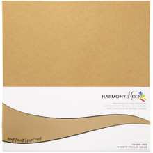Harmony Hues Premium Solid Core Cardstock 50 sheets of 12x12 Kraft 176gsm